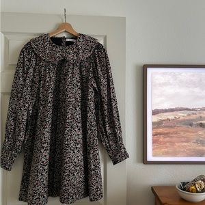 DOEN Adalina Dress XS in pink Harvest Meadow Floral